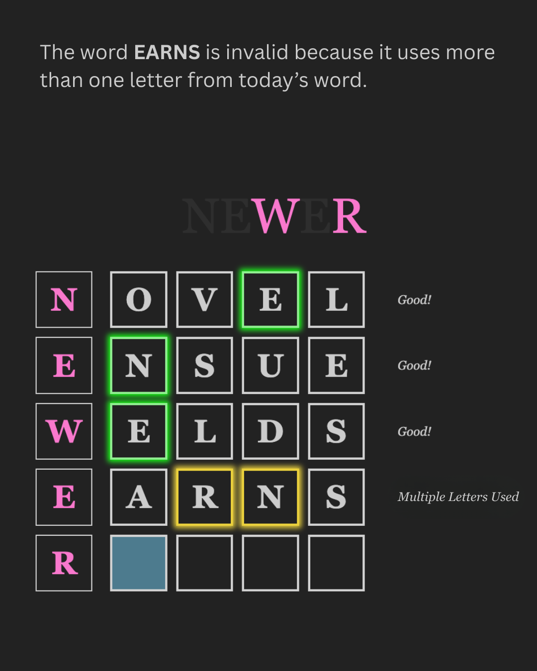 How to play - slide 5 (dark mode)